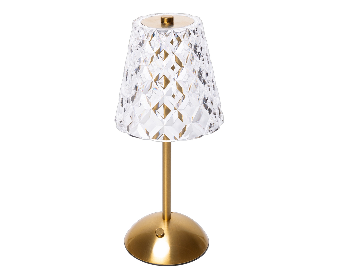 Lumin&aacute;ria de Mesa Recarreg&aacute;vel em Led Orion Dourado Metal image number 2