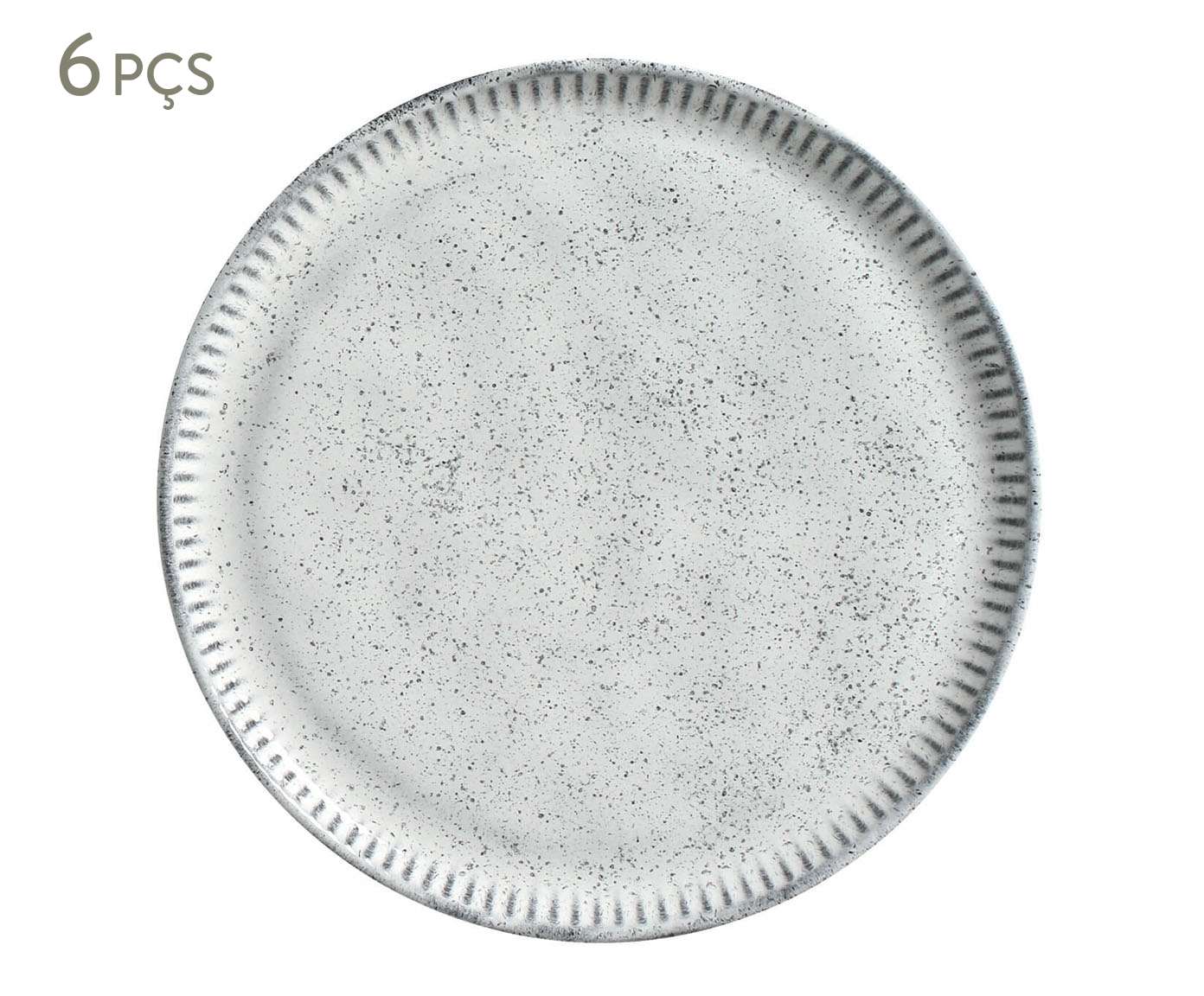 Jogo de Pratos para Sobremesa Linhas Echo Branco - image 0
