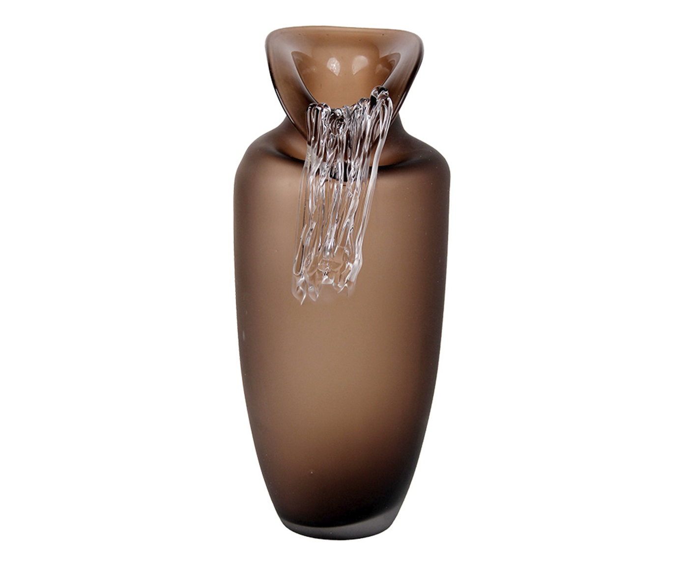 Vaso Decorativo Cascata Marrom M&eacute;dio image number 0