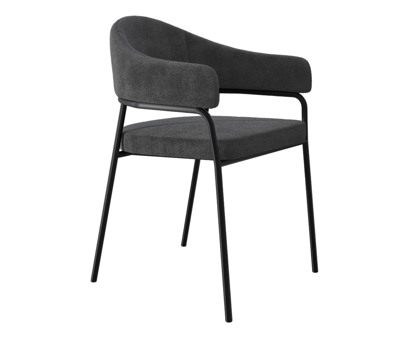 Cadeira de Jantar Olivia Tecido Boucle Nuvem - image 0