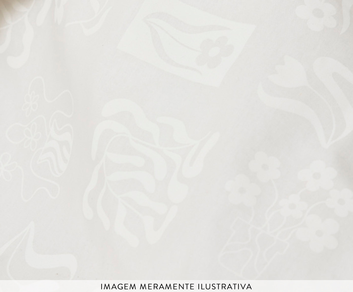 Duvet Percalle Estampado All White 200 Fios - image 1