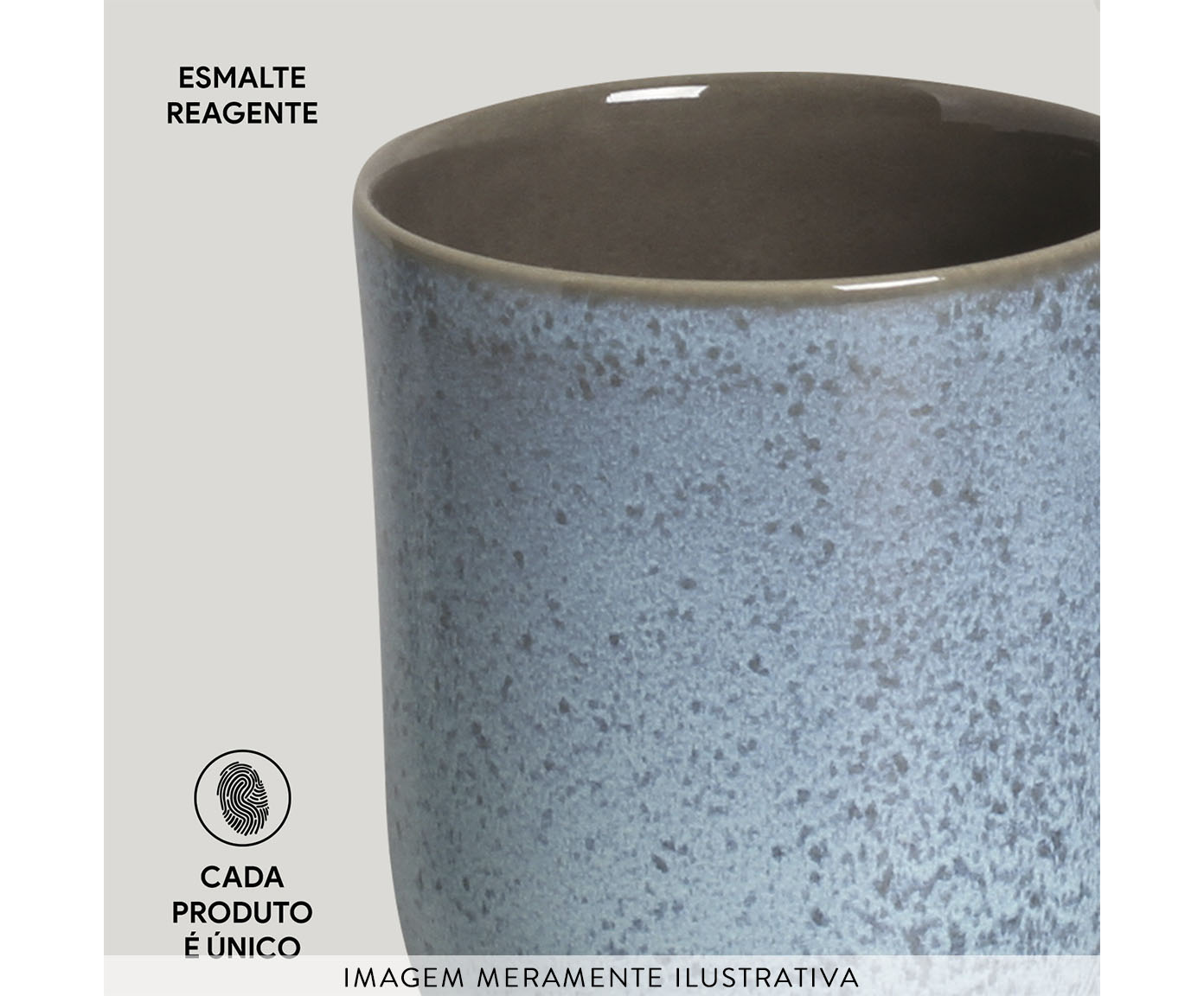 Jogo de Canecas Coup Stoneware Breeze Azul Claro - image 1