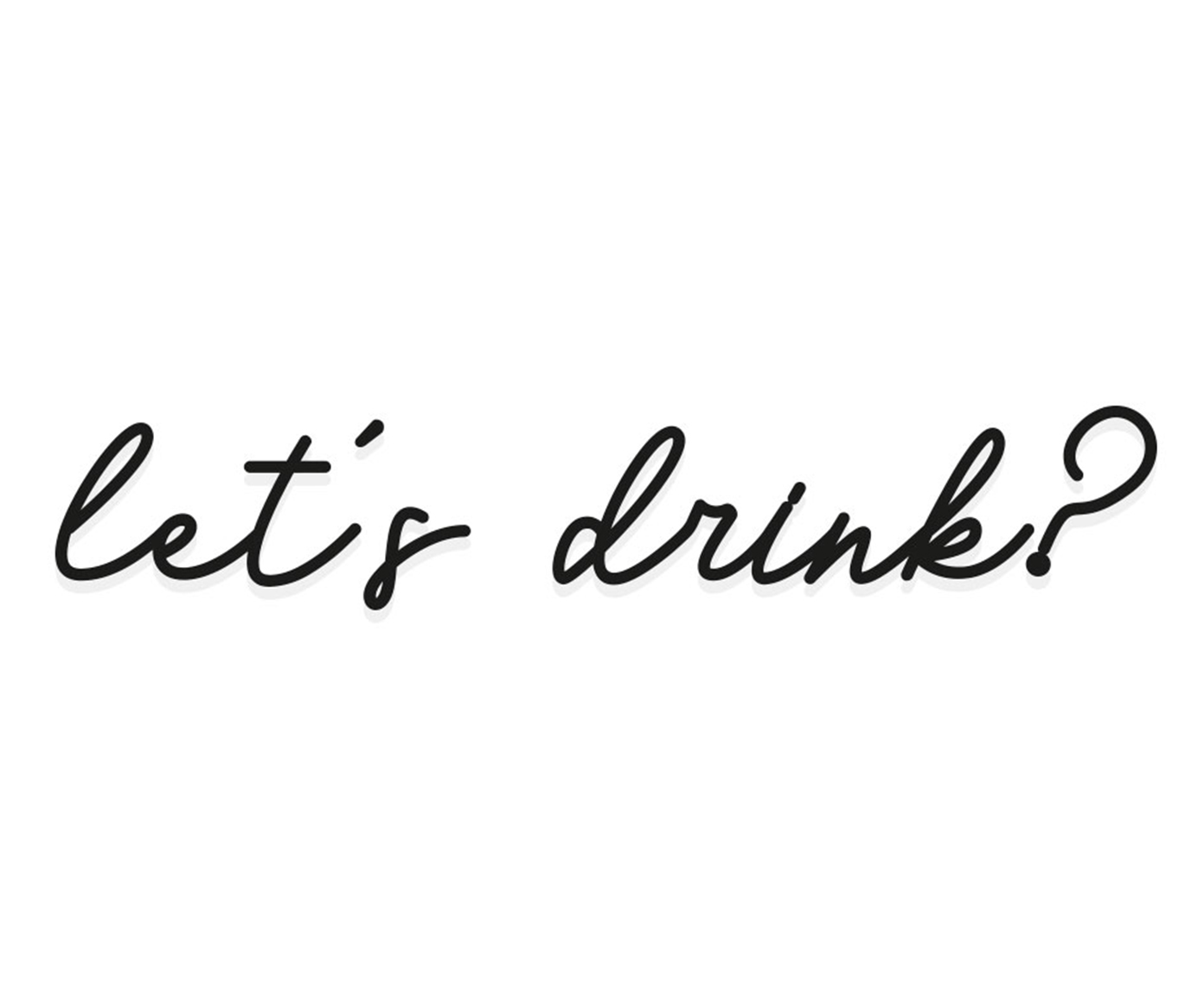 Adorno de Parede Lets Drink image number 0