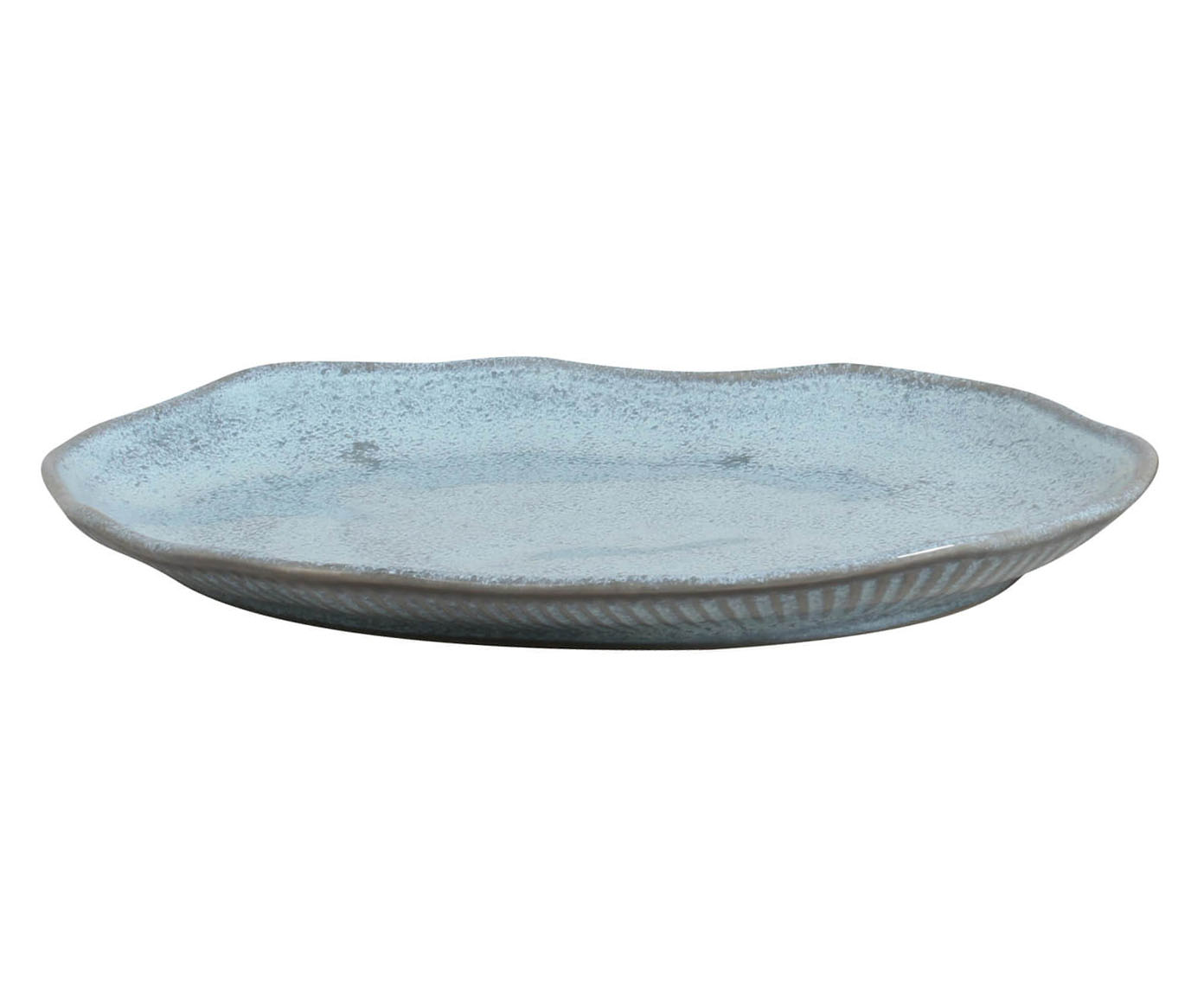 Jogo de Travessas Oval Rasa M&eacute;dia Bio Breeze Azul Claro - image 1