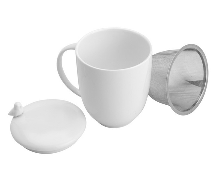 Caneca com Tampa em Porcelana Birds - image 1