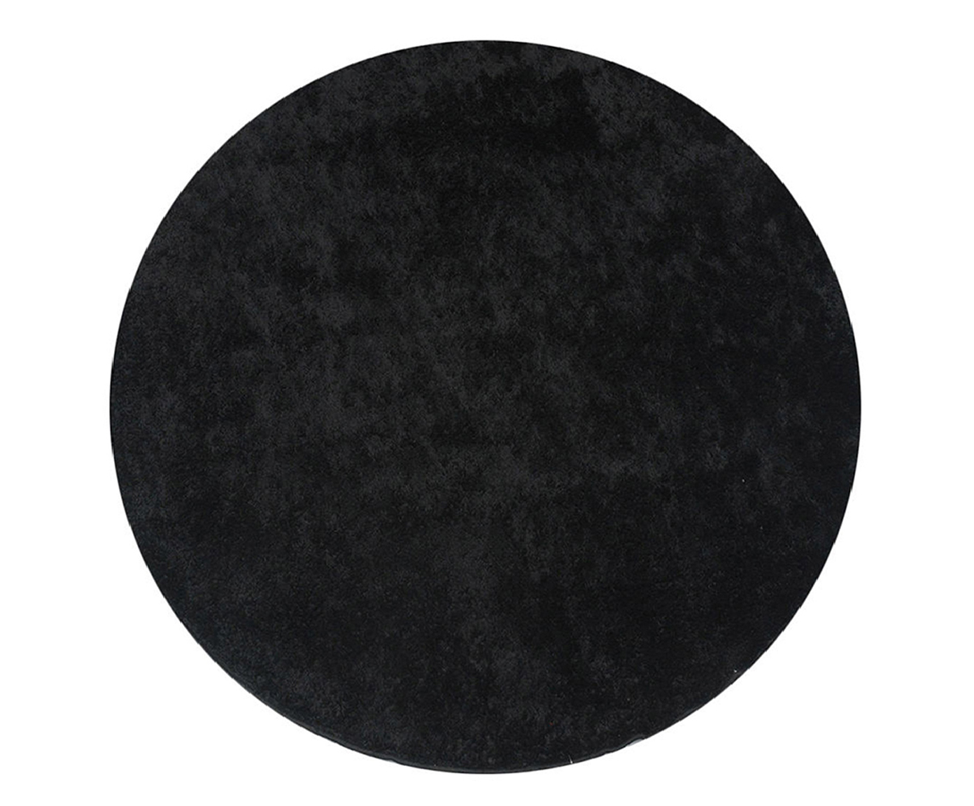 Tapete Shaggy Redondo Smooth Preto image number 1