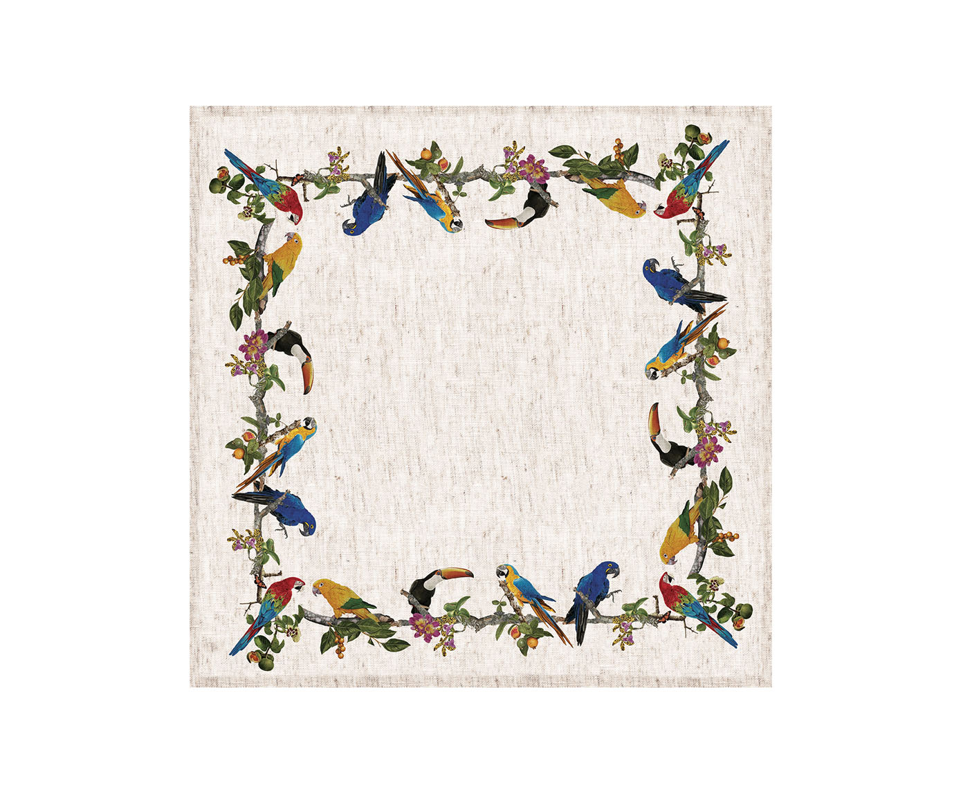 Guardanapo de Mesa em Linho Nico - Off White - image 0