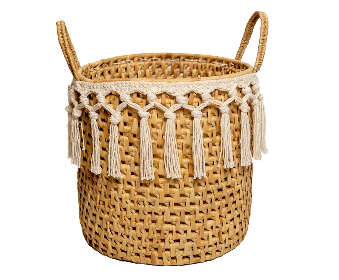 Cesto Organizador Boho Artesanal - image 0