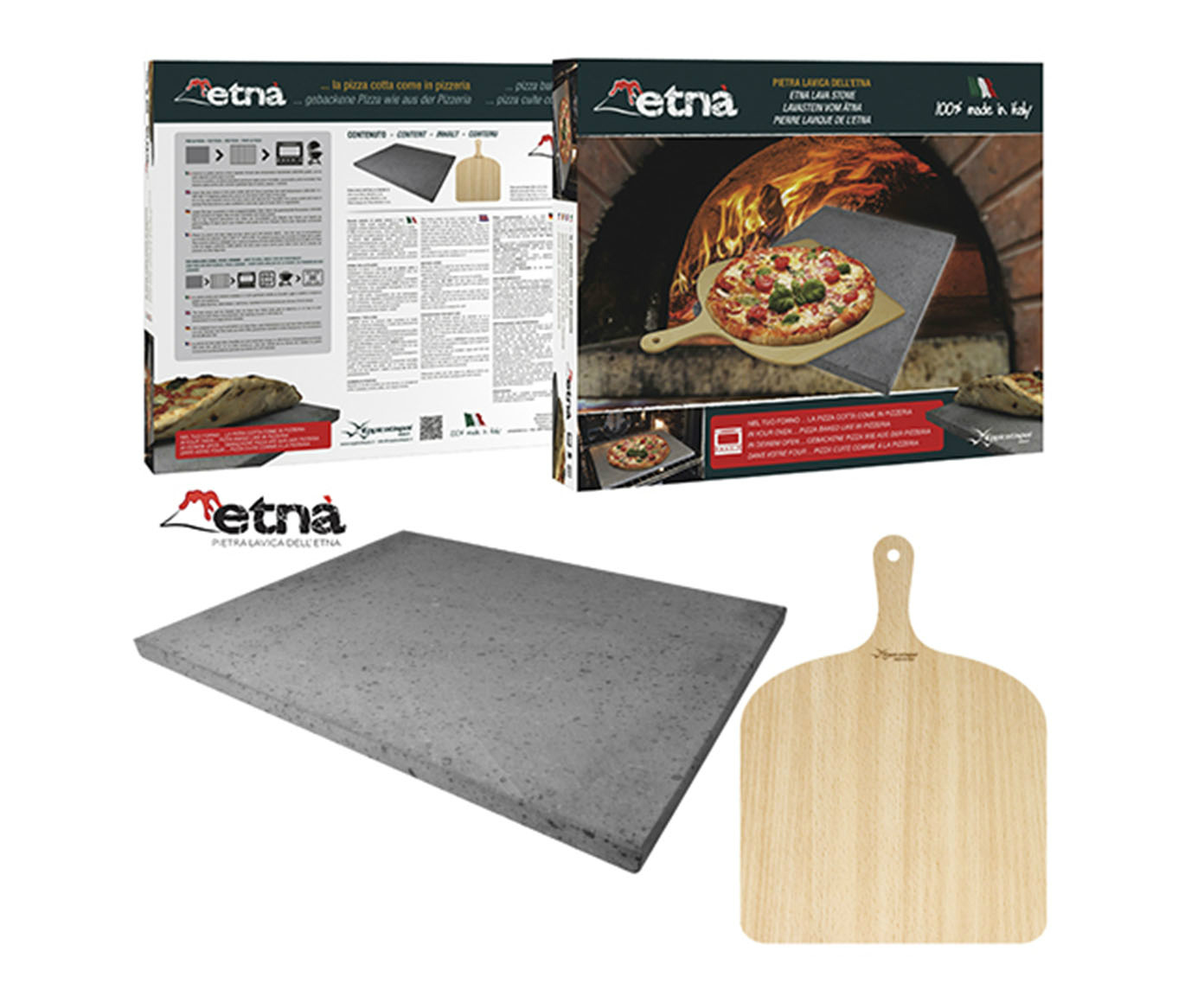 Jogo para Pizza Esp&aacute;tula e Pedra Etna image number 2