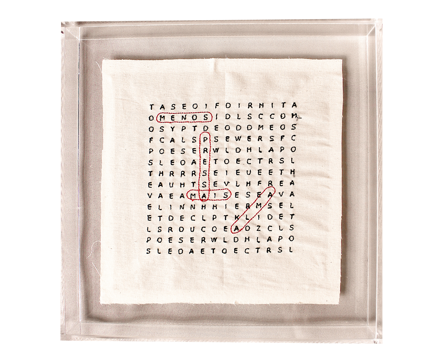 Quadro em Acr&iacute;lico "Bordado Menos Pressa Mais Alma" - image 0