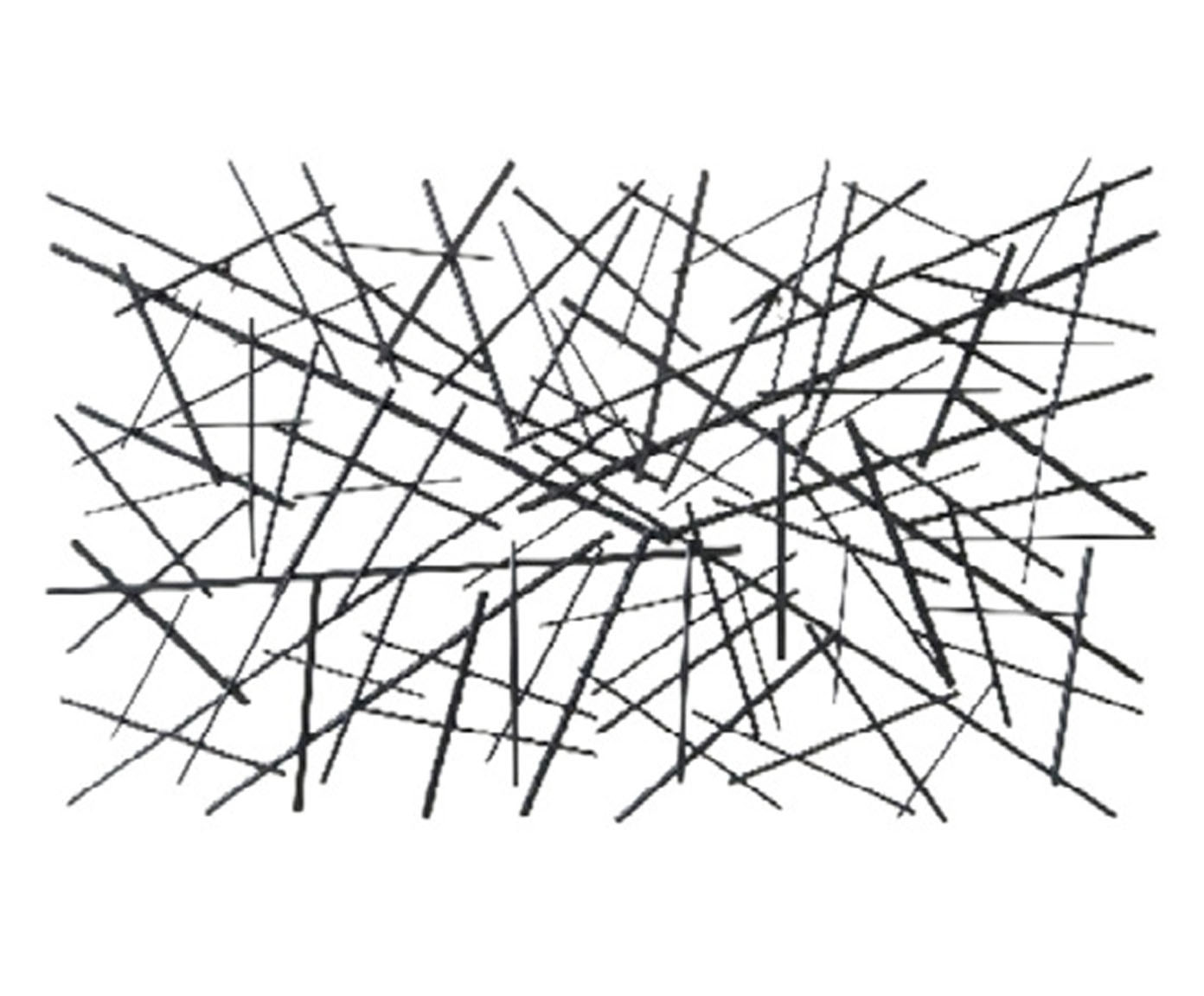 Escultura de Parede Geometrica Preta image number 0