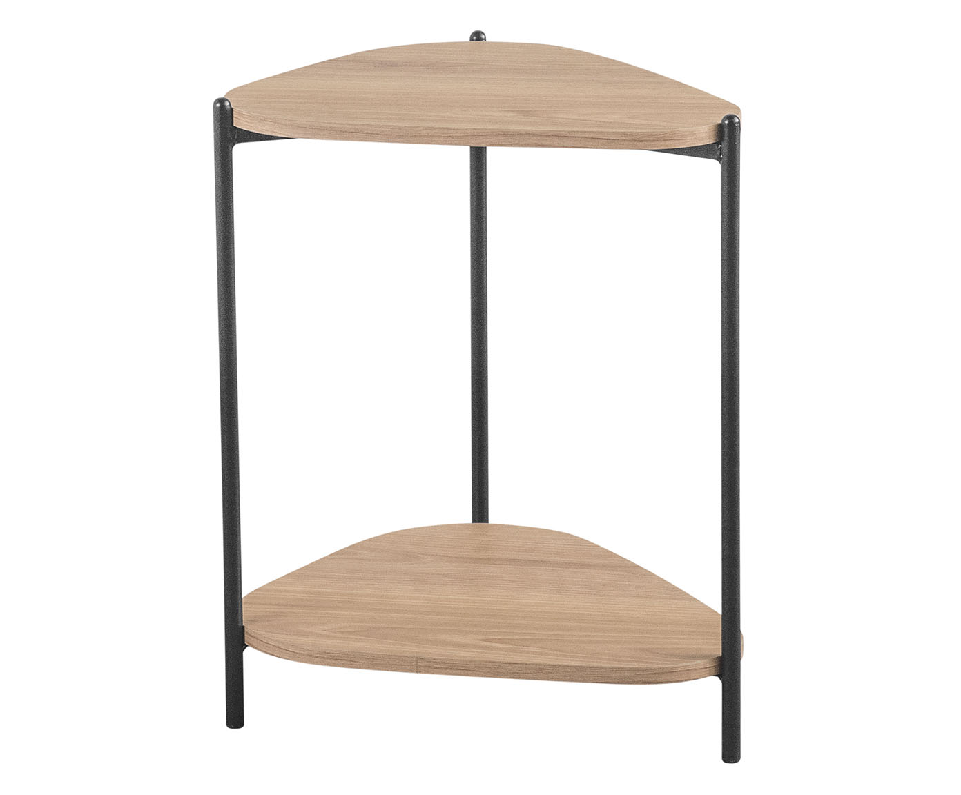 Mesa Lateral Com Prateleira Org&acirc;nica Hanover e Preto image number 0