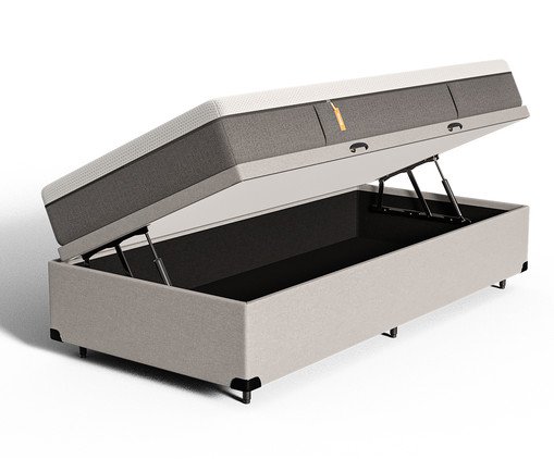 Cama Ba&uacute; Emma + Colch&atilde;o Emma Original Cinza - Solteiro image number 3