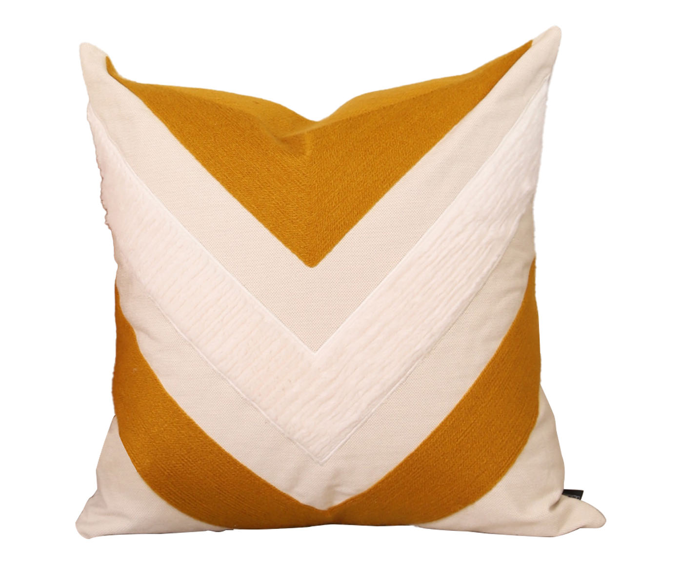 Almofada em Linho Yazzite - Caramelo e Off White - image 0