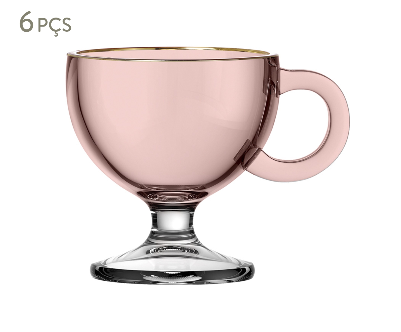 Jogo de Canecas Muse Rosa image number 1