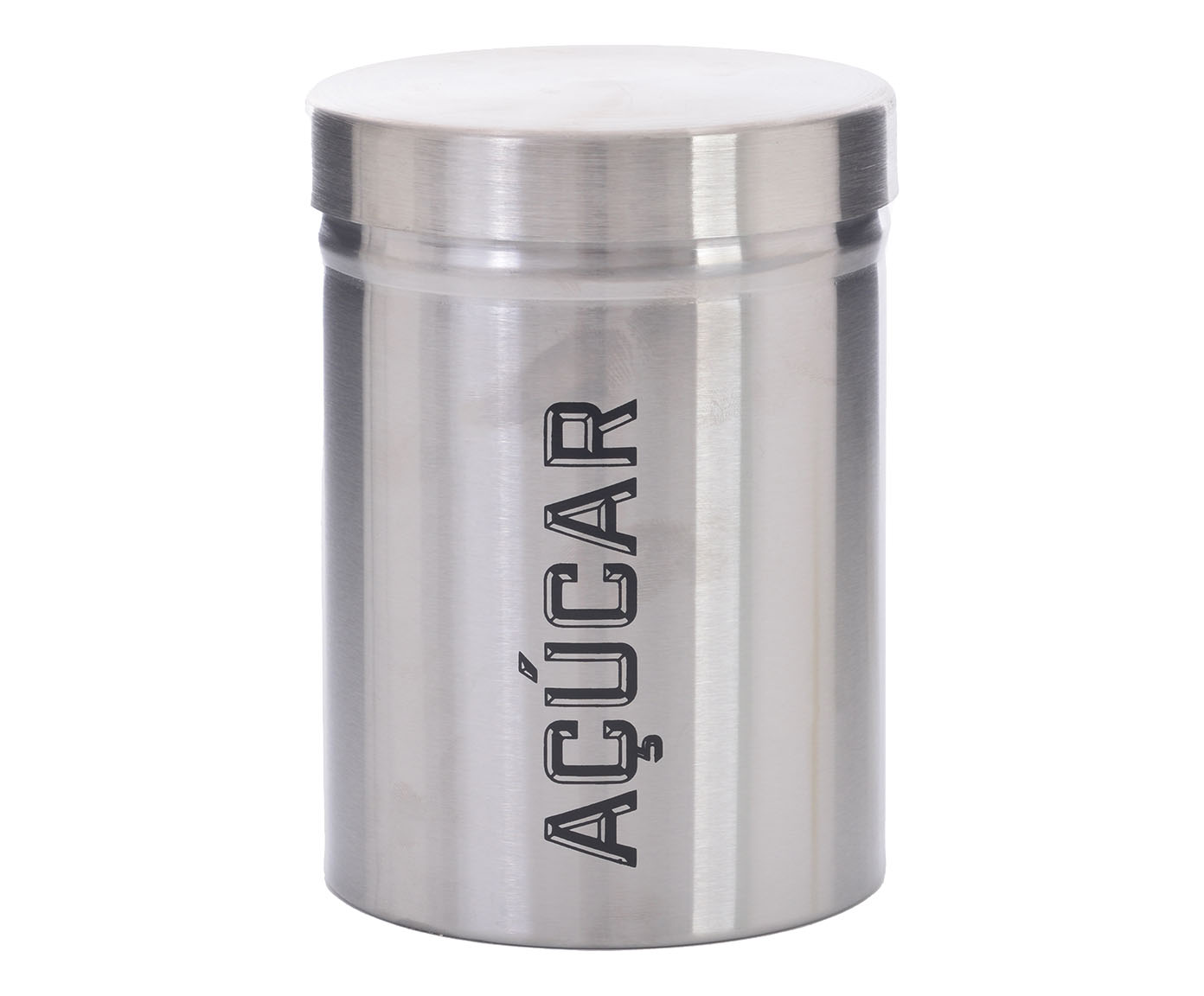 Lata Herm&eacute;tica em Inox A&ccedil;&uacute;car Prateada - image 0