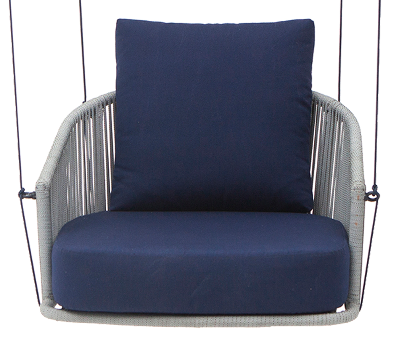 Poltrona de Balan&ccedil;o Paragua&ccedil;u Natural e Azul - image 1