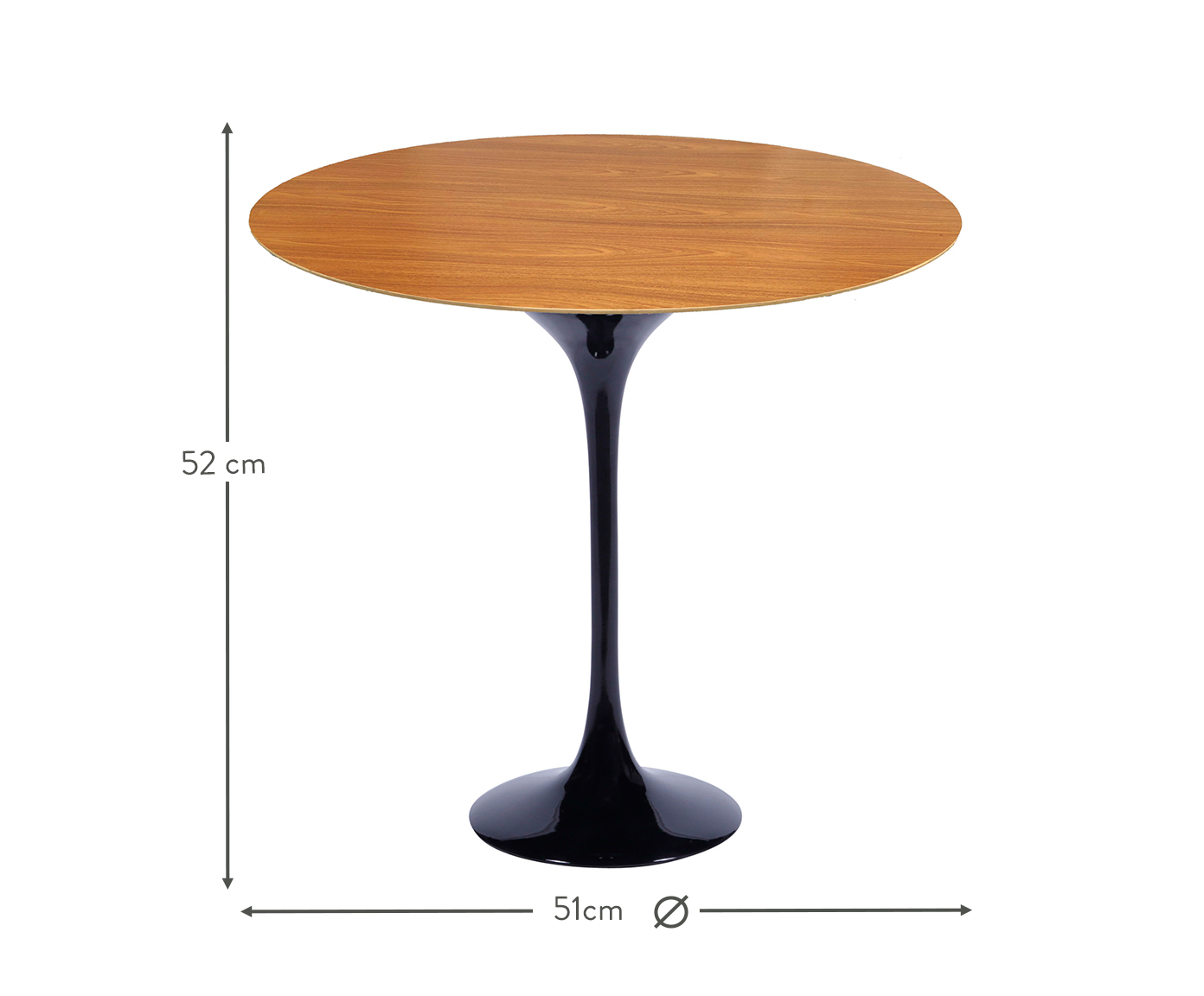 Mesa Saarinen Lateral Freij&oacute; Base Preta - image 1