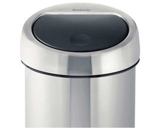 Lixeira em Inox Touch Bin Cromada - image 1