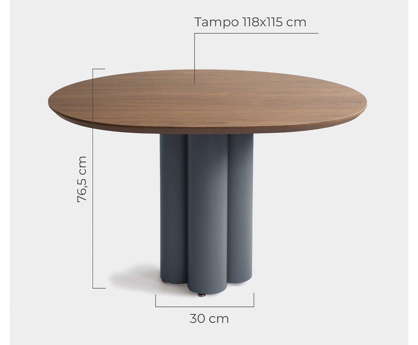 Mesa de Jantar Maxi Pequena Azul - image 1