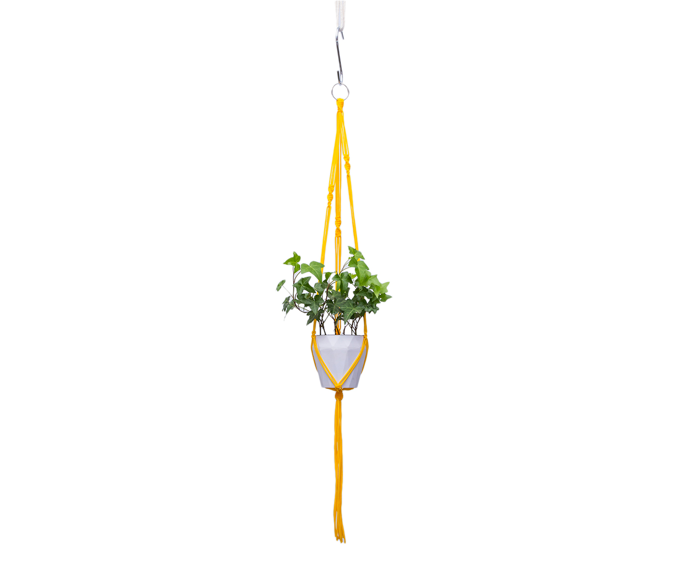 Hanger em Macram&ecirc; First Amarelo - image 0