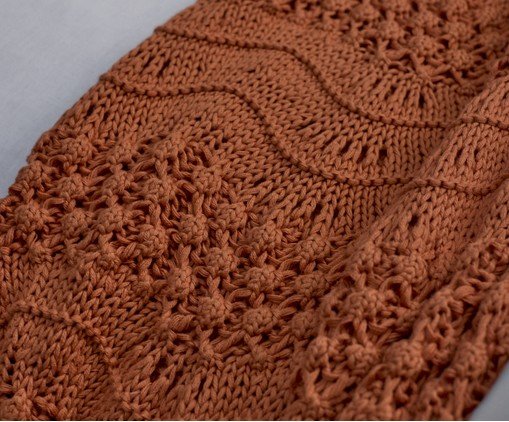 Manta Tricot Veneto Luxus Coral image number 2