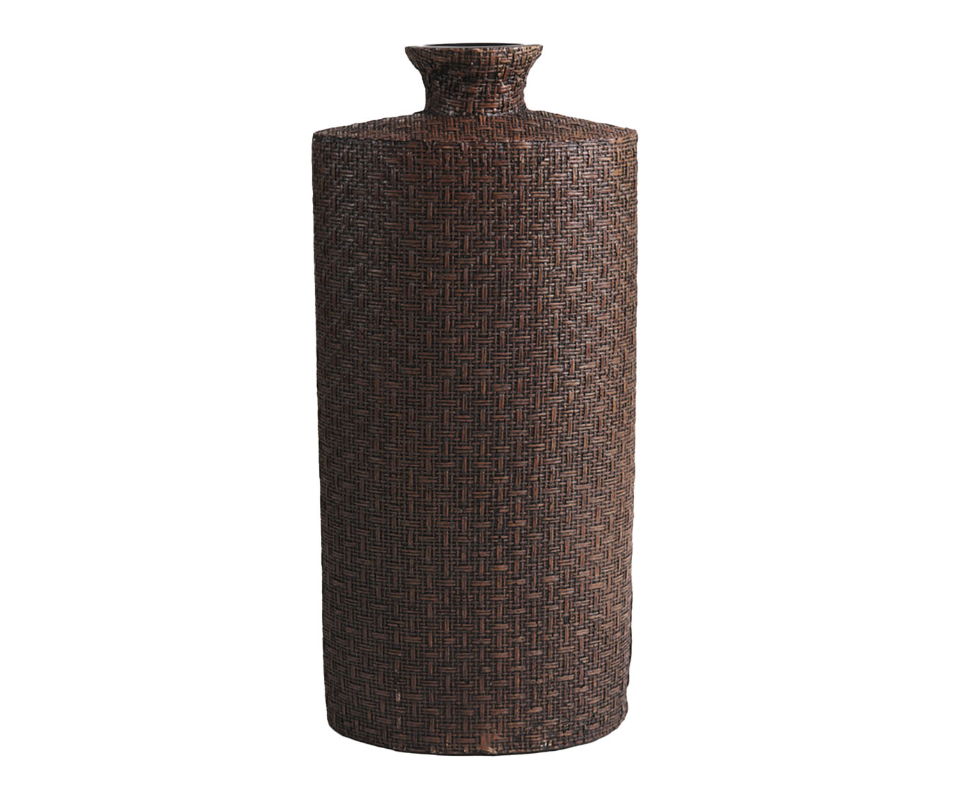 Vaso Garrafa em Poliresina Marrom image number 0