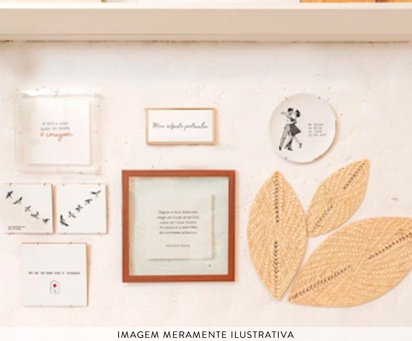 Prato Decorativo "Me abra&ccedil;a e me beija" image number 3