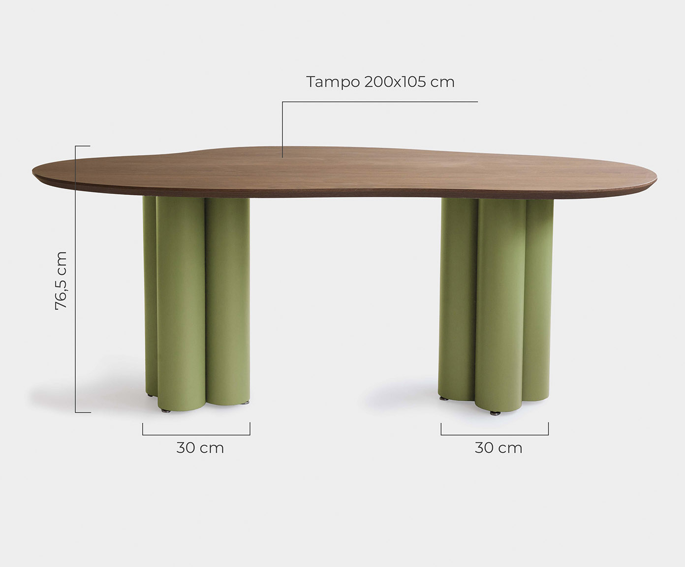 Mesa de Jantar Maxi M&eacute;dia Verde - image 1