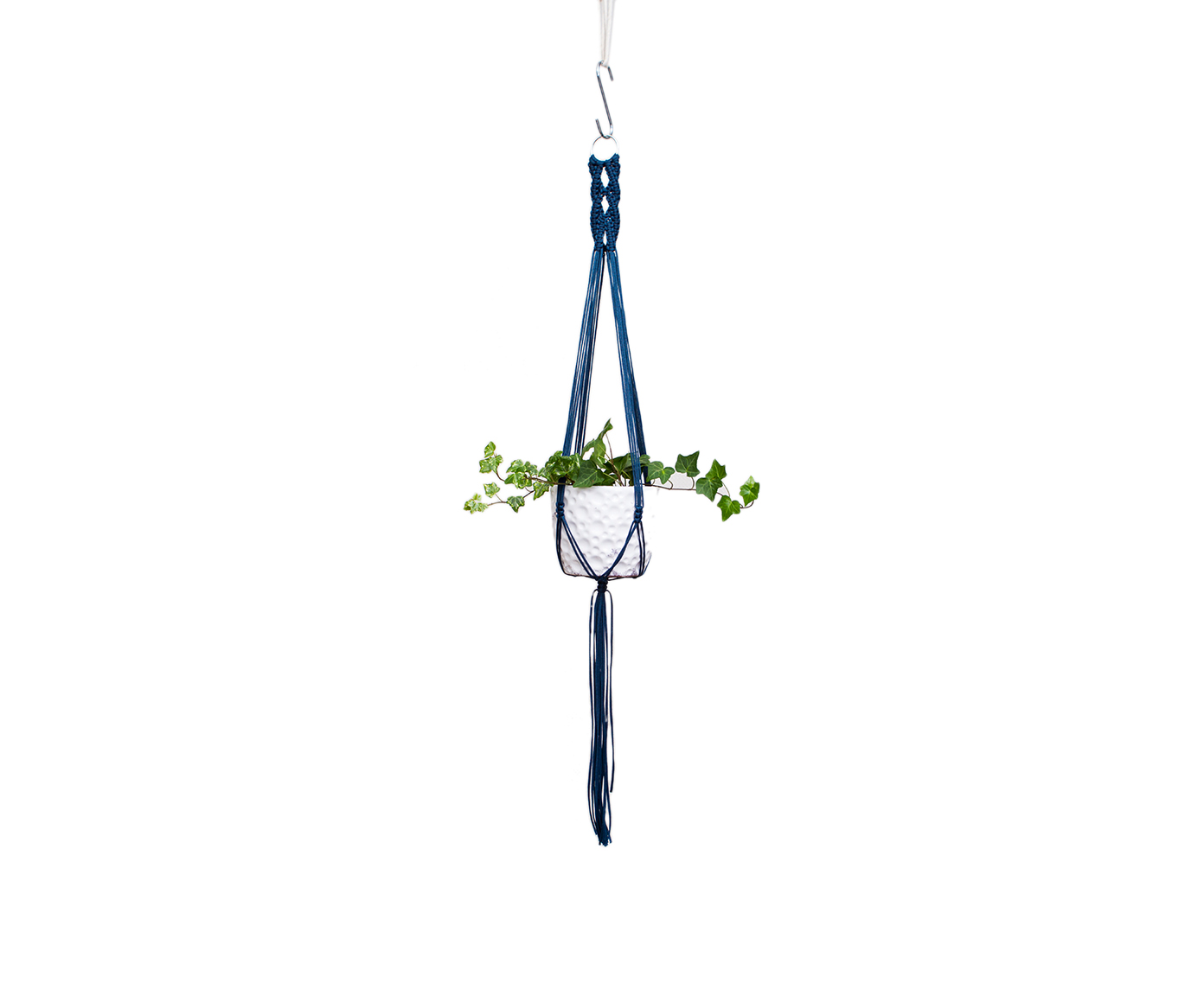 Hanger em Macram&ecirc; Wish Azul Navy image number 3