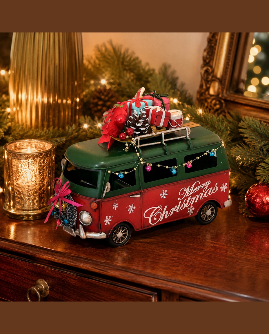 Kombi Natalina Decorativa Merry Christmas - image 1