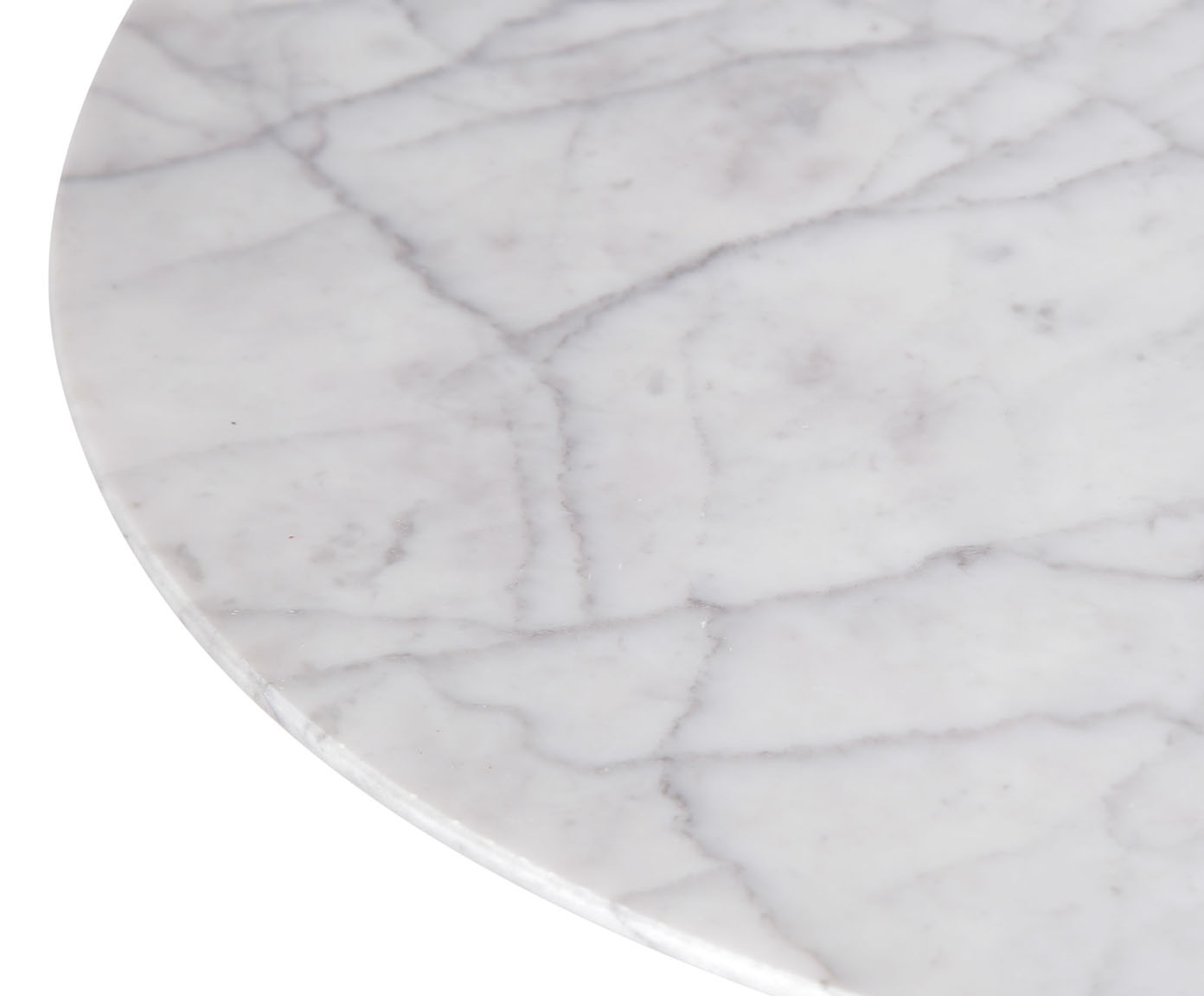 Mesa Saarinen Oval Carrara Base Preta image number 4