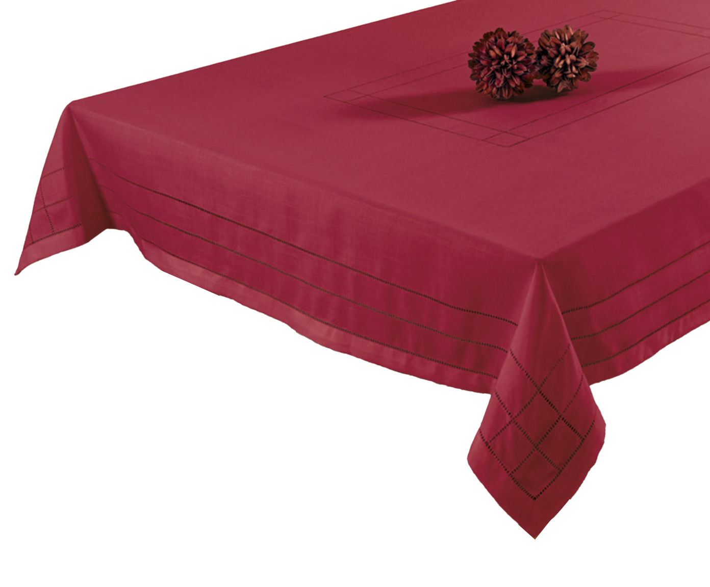 Toalha de Mesa Ponto Ajour Vermelho image number 0