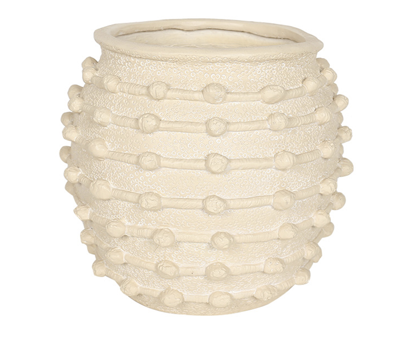 Vaso Decorativo Spine Bege M&eacute;dio - image 0