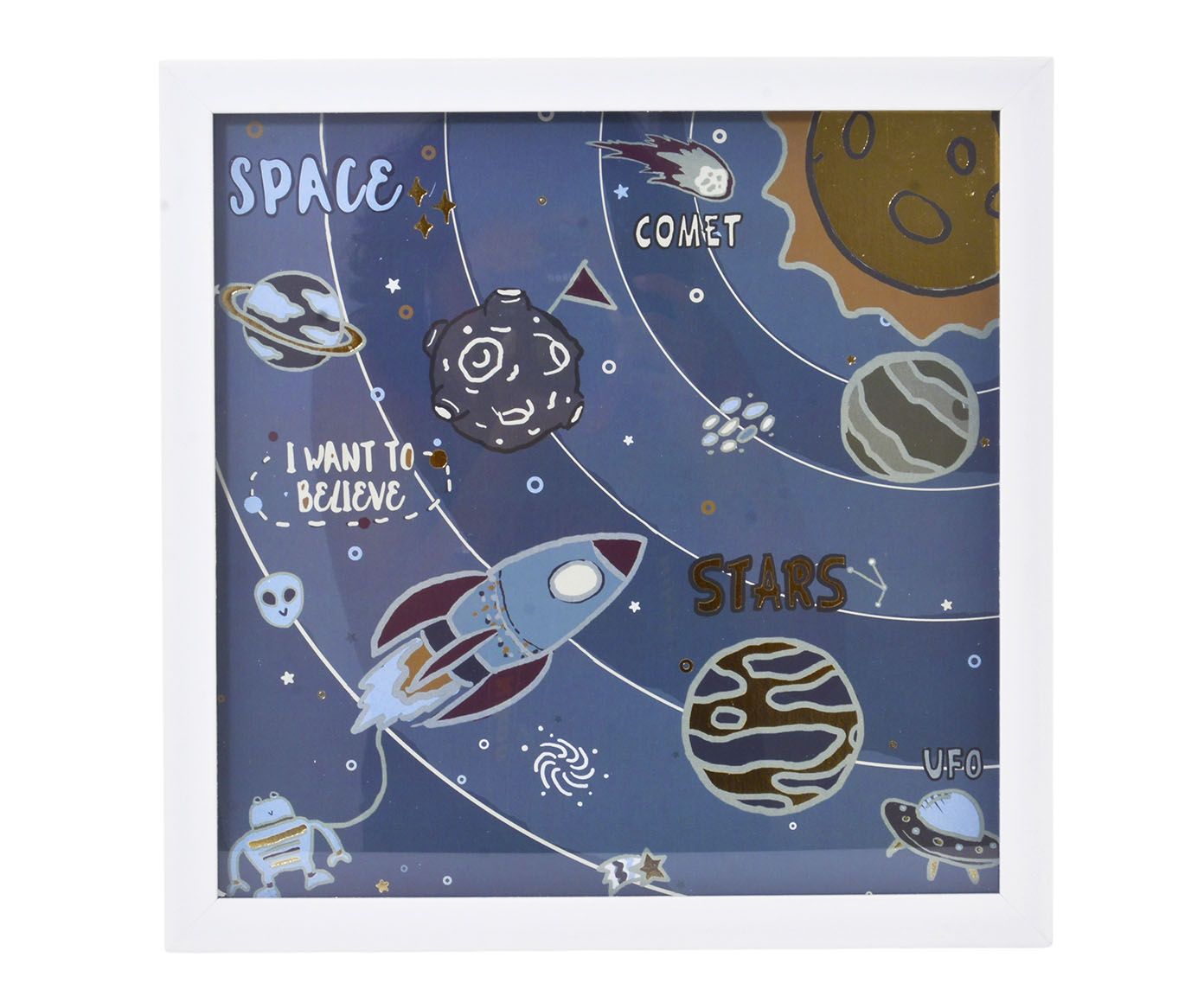 Quadro Astronauta Azul image number 0