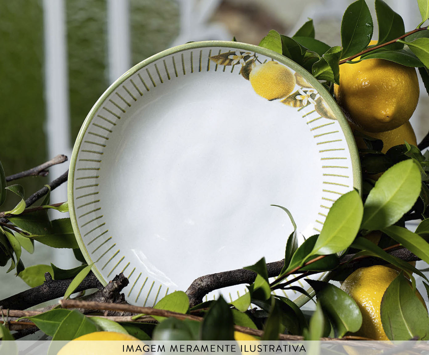 Jogo de Pratos Fundo Bio Lemon Frutas image number 3