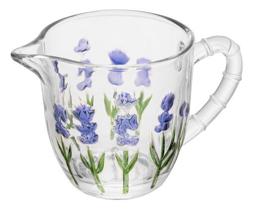 Leiteira Lavanda Hand Paintng Transparente e Florido image number 1