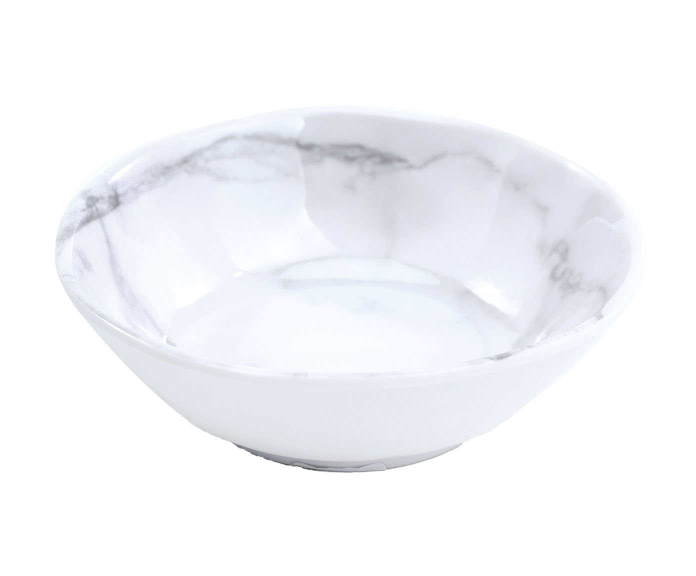 Bowl M&aacute;rmore Melamina Branco e Cinza I image number 0