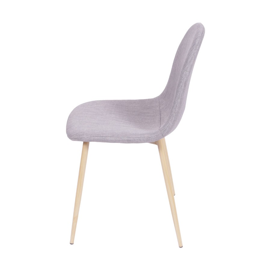 Cadeira em Linho Eames Layla Natural e Cinza image number 2