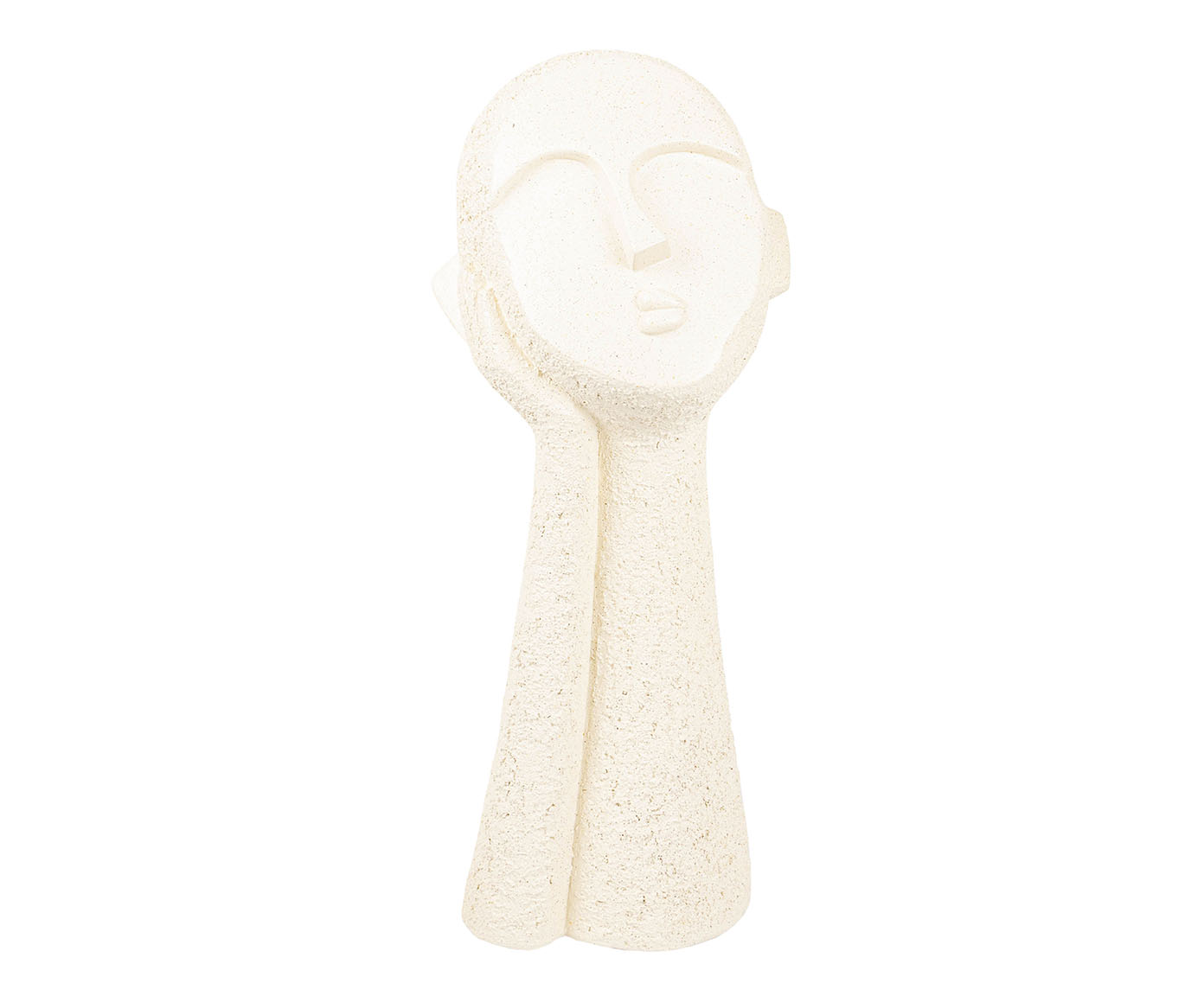 Escultura em Resina Face I Creme image number 0