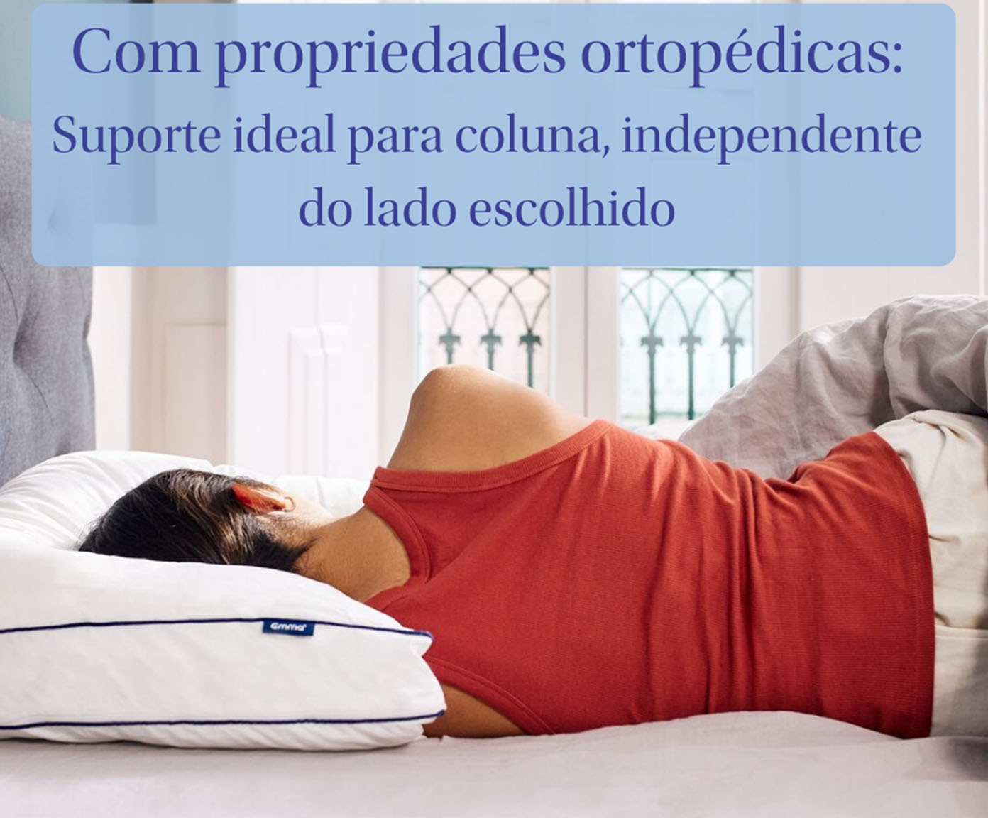 Colch&atilde;o Emma Duo Branco image number 6