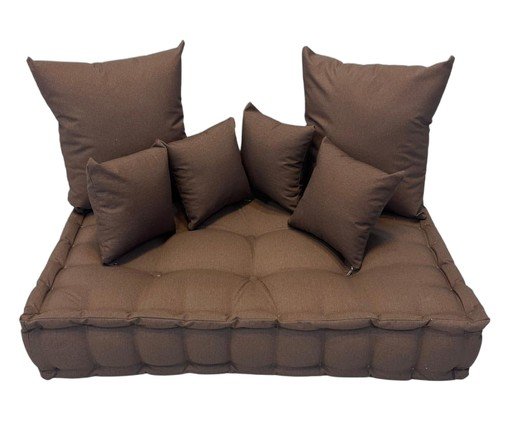 Futon Turco com Almofadas marrom - image 0
