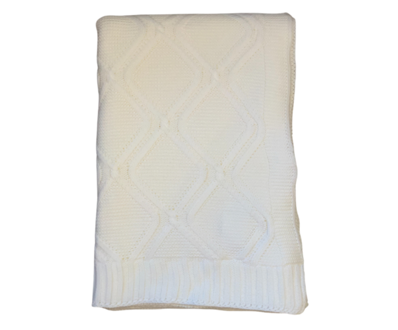 Manta em Tric&ocirc; Luxo Branco - image 1