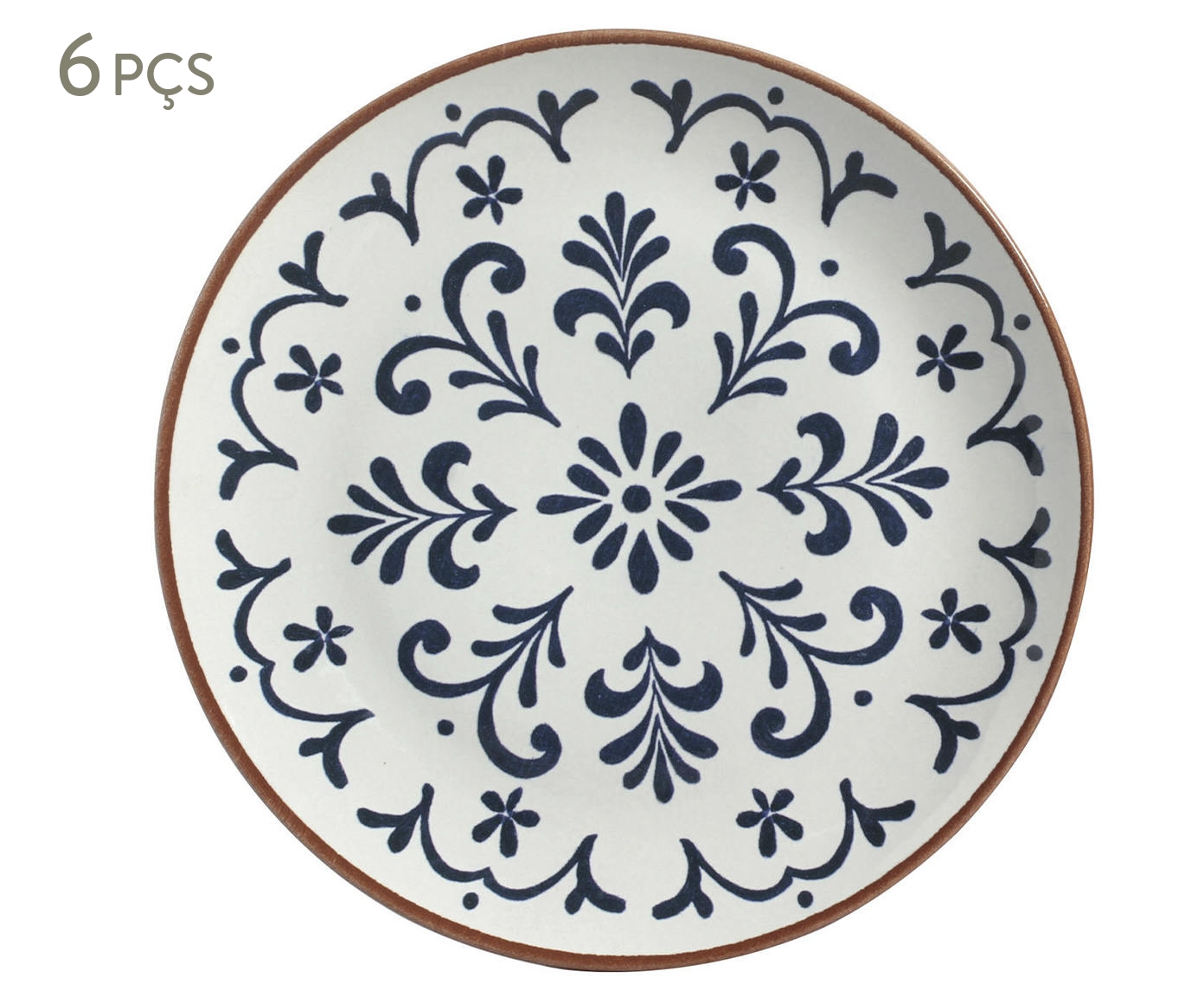Jogo de Pratos Raso Coup Stoneware Coimbra Abstrato - image 0