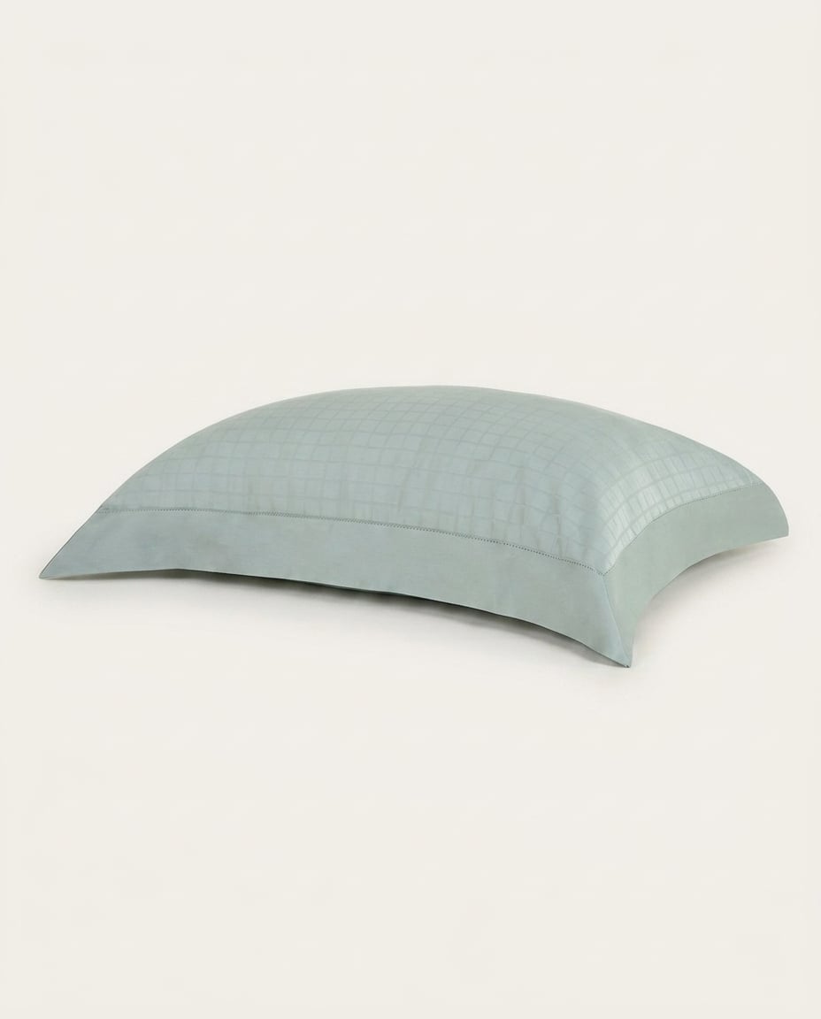 Fronha Damask Square Verde 300 Fios - image 0