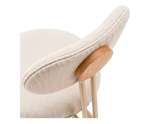 Cadeira Serena Boucle Champanhe image number 4