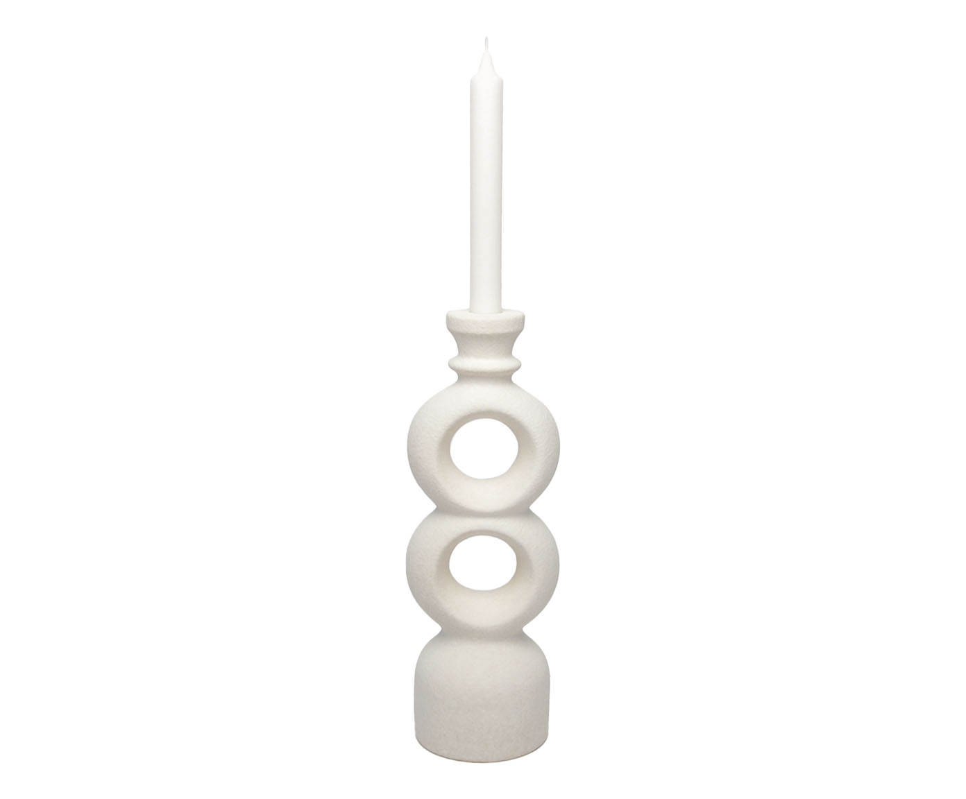 Casti&ccedil;al em Cer&acirc;mica Vazado Duplo Branco - image 0