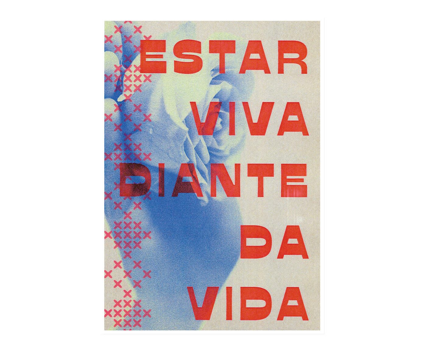 Cartaz Decorativo Diante da Vida Vermelho image number 0