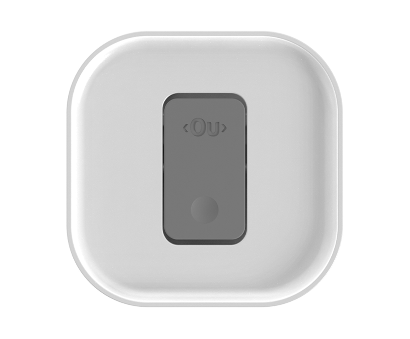 Pote Herm&eacute;tico Quadrado Duo Lock Branco Fechado Branco image number 3