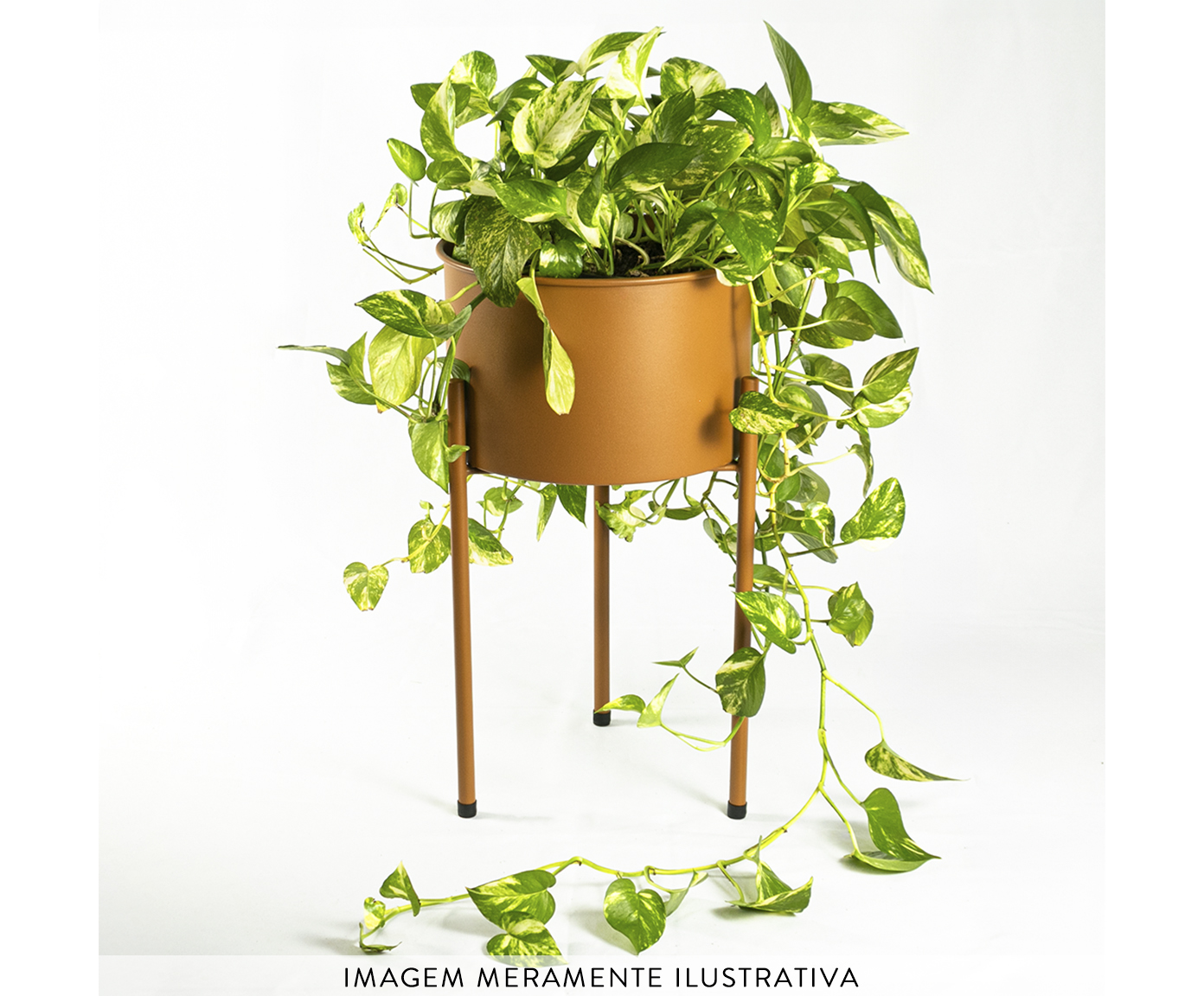 Suporte de Plantas com Vaso Humait&aacute; 2.0 Terra Cota image number 1